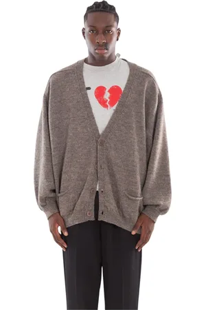 MAGLIANO Homme, Pulls, Gris, Taille: M Cardigan Oversize en Laine
