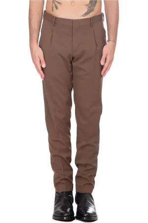 Briglia 1949 Homme, Pantalons, Brun, Taille: M Pantalon plissé dans le style Tiberio