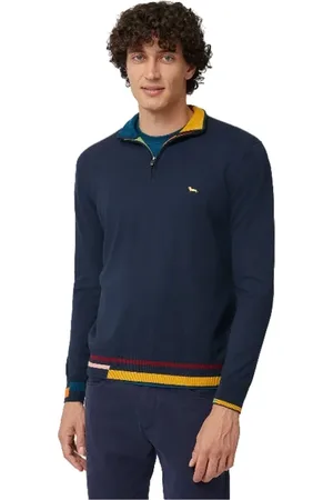 HARMONT&BLAINE Homme, Sweatshirts et sweats à capuche, Bleu, Taille: L Pull