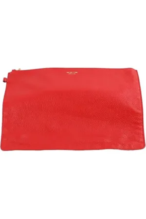 Sergio Rossi Femme, Pre-owned, Rouge, Taille: ONE Size Pre-owned Cuir trousses-de-toilette
