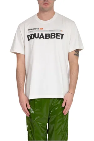 DOUBLET Homme, Tops, Blanc, Taille: M T-shirt Blanc avec Logo