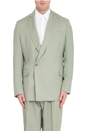 COSTUMEIN Homme, Vestes, Vert, Taille: M Blazer en laine à 1 bouton en 7007