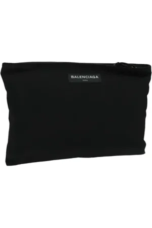 Balenciaga Femme, Pre-owned, Noir, Taille: ONE Size Pre-owned Toile pochettes-minaudieres