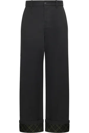 Burberry Homme, Pantalons, Noir, Taille: M Pantalon de Charpentier Noir avec Logo