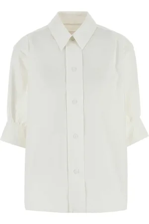 Jil Sander Femme, Blouses et Chemises, Blanc, Taille: 36 FR Chemise Popeline Blanche Style Classique