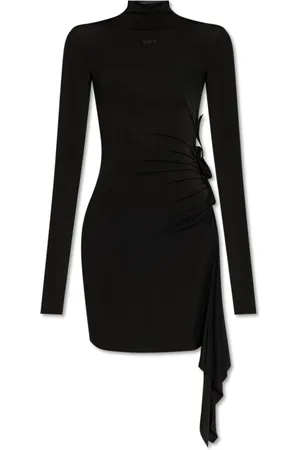 OFF-WHITE Femme, Robes, Noir, Taille: 40 FR Robe avec Logo