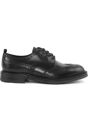 MARCO FERRETTI Homme, Chaussures, Noir, Taille: 42 EU Derby en Cuir Noir