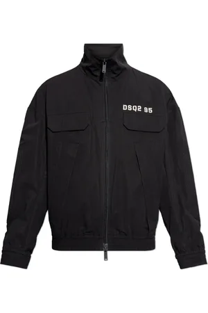 Dsquared2 Homme, Vestes, Noir, Taille: XL Veste avec Logo Imprimé