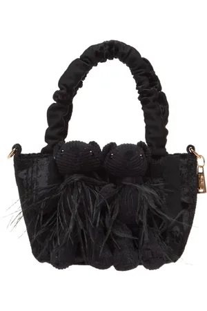 La Milanesa Femme, Sacs, Noir, Taille: ONE Size Sac à main en tissu et velours noir