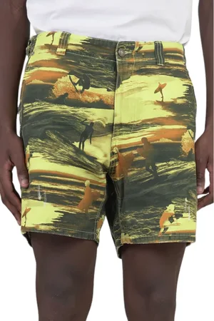 ERL Homme, Shorts, Multicolore, Taille: M Shorts Coucher de Soleil Acide in Acid Sunset