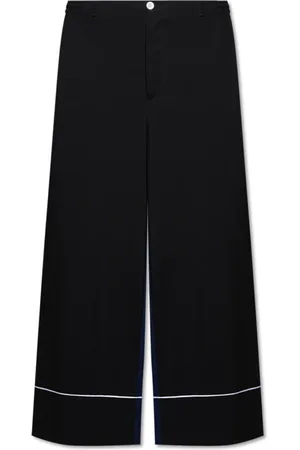 Marni Femme, Pantalons, Noir, Taille: 40 FR Pantalon Taille Haute en Laine