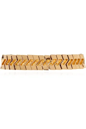 VERSACE Femme, Accessoires, Jaune, Taille: ONE Size Bracelet en laiton