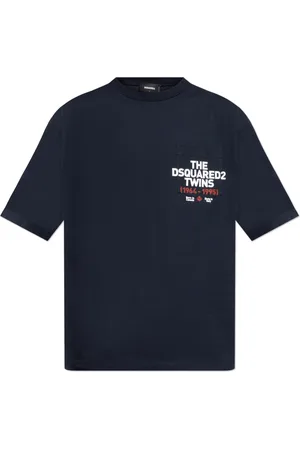 Dsquared2 Homme, Tops, Bleu, Taille: 3XL T-shirt avec poche