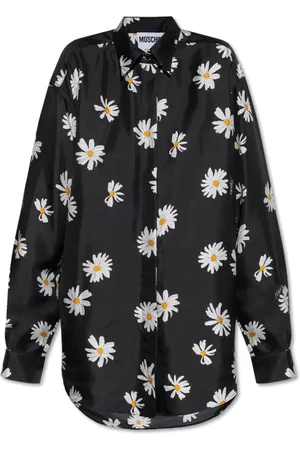 Moschino Femme, Blouses et Chemises, Noir, Taille: 36 FR Chemise en soie