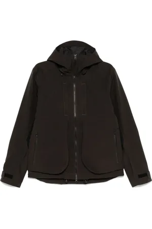GR10K Homme, Vestes, Gris, Taille: L Veste à capuche imperméable Skeleton Shell