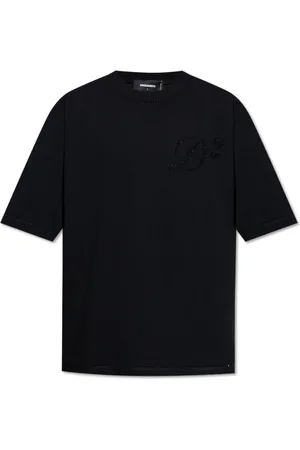 Dsquared2 Homme, Tops, Noir, Taille: XL T-shirt avec cristaux scintillants