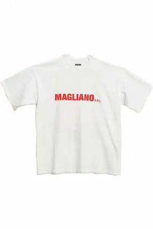 MAGLIANO Homme, Tops, Blanc, Taille: M T-shirt Blanc à Imprimé Graphique