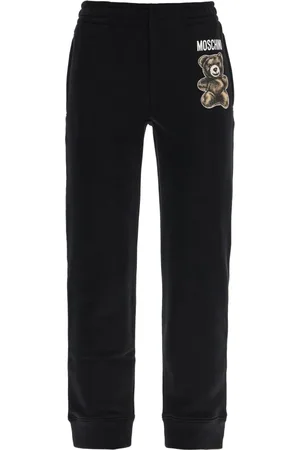 Moschino Femme, Pantalons, Noir, Taille: 34 FR Joggers Teddy Bear avec Poignets Côtelés