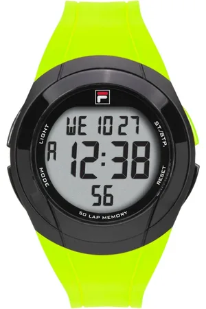 Fila Unisex, Accessoires, Vert, Taille: ONE Size Montre Unisexe Adulte ctive 45 mm Bracelet Silicone 38-152