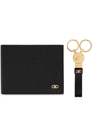 Salvatore Ferragamo Homme, Accessoires, Noir, Taille: ONE Size Ensemble Portefeuille et Porte-clés
