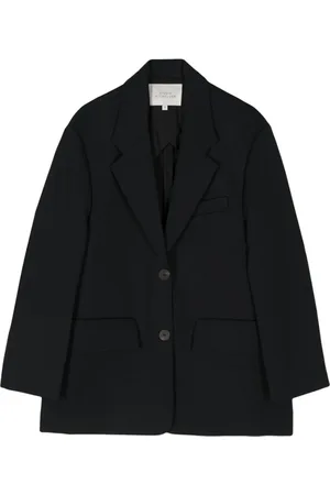 STUDIO NICHOLSON Femme, Vestes, Bleu, Taille: 38 FR Veste ajustée bleu marine