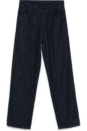 Baserange Femme, Jeans, Bleu, Taille: 42 FR Pantalon en denim taille haute droit