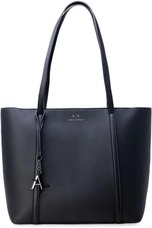 Armani Exchange Femme, Sacs, Noir, Taille: ONE Size Sac à Main Chic en Similicuir