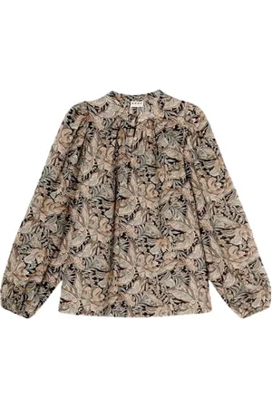 Apof Femme, Blouses et Chemises, Multicolore, Taille: 38 FR Chemisier Audrey en Bleu Marine