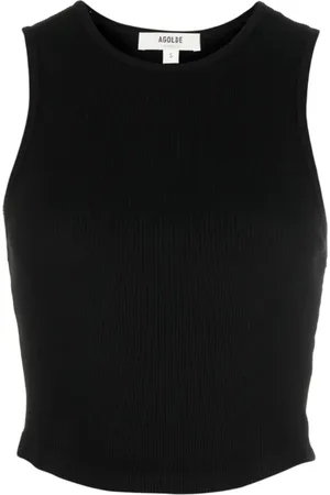 AGOLDE Femme, Tops, Noir, Taille: 40 FR Débardeur Court Noir