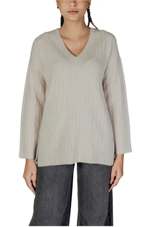 VILA Femme, Pulls, , Taille: 42 FR Pull Col en V Tricot Automne/Hiver