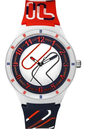 Fila Unisex, Accessoires, Rouge, Taille: ONE Size Montre Mixte Adulte style 44 mm Bracelet en Silicone 38-324