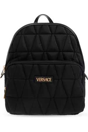 VERSACE Homme, Sacs, Noir, Taille: ONE Size Sac à dos avec écusson logo