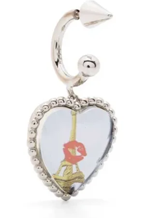 SAFSAFU Femme, Accessoires, Gris, Taille: ONE Size Boucle dOreille Tour Eiffel Bisou