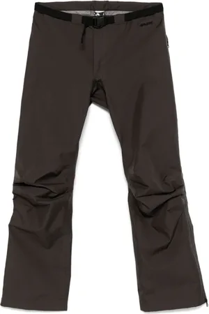 GR10K Homme, Pantalons, Gris, Taille: M Pantalon technique imperméable avec broderie logo
