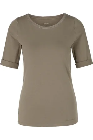 Marc Cain Femme, Tops, Gris, Taille: 38 FR T-shirt décontracté à manches demi-longues