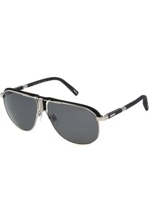 Chopard Homme, Accessoires, Gris, Taille: ONE Size Lunettes de Soleil en Métal Argenté avec Verre Gris