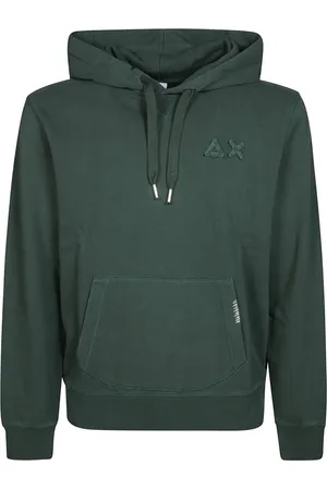 sun68 Homme, Sweatshirts et sweats à capuche, Vert, Taille: M Sweat à Capuche Vintage en Coton