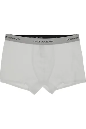 Dolce & Gabbana Homme, Sous-vêtements, Blanc, Taille: L Sous-vêtements en Coton avec Logo