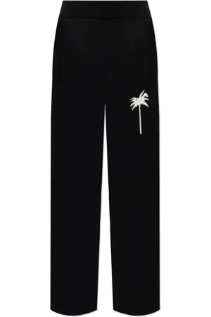 Palm Angels Homme, Pantalons, Noir, Taille: L Pantalon de survêtement à jambes larges