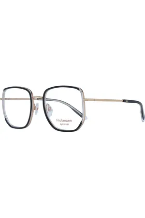 ANA HICKMANN Femme, Accessoires, Noir, Taille: ONE Size Monture Optique Carrée Noire Métal Plastique