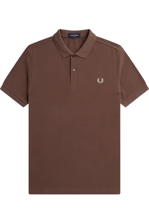 Fred Perry Homme, Tops, Brun, Taille: M Polo Classique en Coton