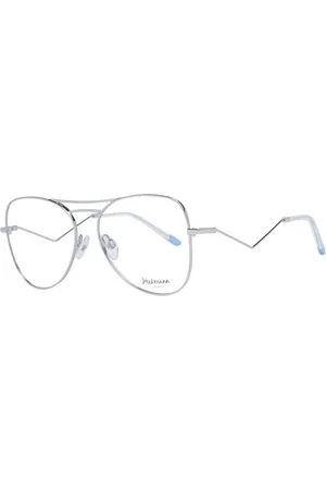 ANA HICKMANN Femme, Accessoires, Gris, Taille: ONE Size Monture Optique Aviateur en Métal Argenté