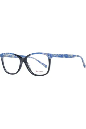 ANA HICKMANN Femme, Accessoires, Bleu, Taille: ONE Size Monture Optique Rectangle Bleue avec Charnière à Ressort