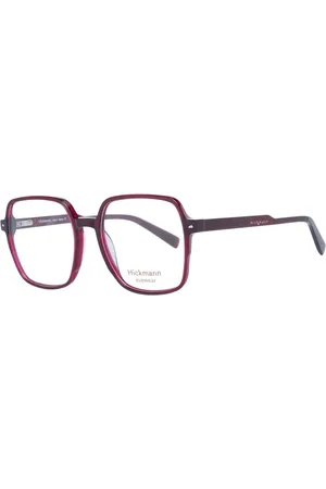 ANA HICKMANN Femme, Accessoires, Rouge, Taille: ONE Size Monture Optique Carrée en Acétate Bordeaux