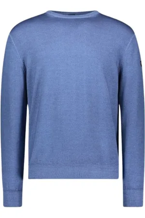 Paul & Shark Homme, Pulls, Bleu, Taille: S Pull Col Rond en Laine Mérinos