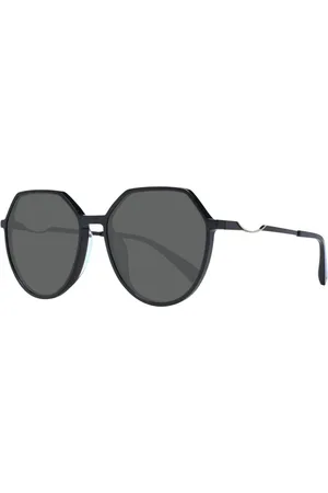 ANA HICKMANN Femme, Accessoires, Noir, Taille: ONE Size Lunettes de soleil rondes noires avec protection UV