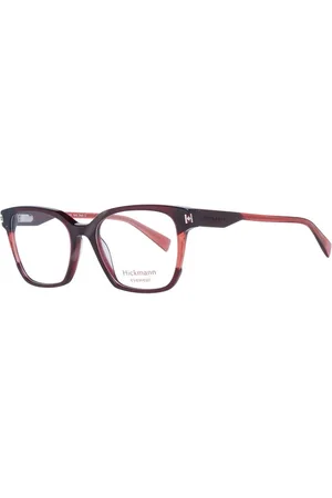 ANA HICKMANN Femme, Accessoires, Rouge, Taille: ONE Size Montures Optiques Rectangle Bordeaux avec Acétate