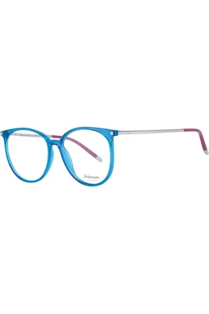 ANA HICKMANN Femme, Accessoires, Bleu, Taille: ONE Size Monture Optique Ronde en Acétate Bleu pour Femmes