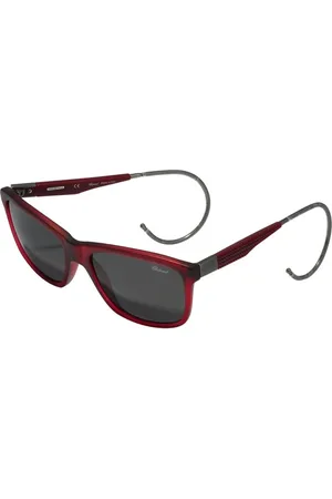 Chopard Homme, Accessoires, Rouge, Taille: ONE Size Lunettes de soleil rouges en verre fumé avec mouvement silencieux