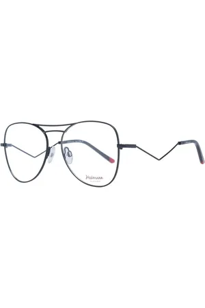 ANA HICKMANN Femme, Accessoires, Noir, Taille: ONE Size Monture Optique Aviateur Métal Noir